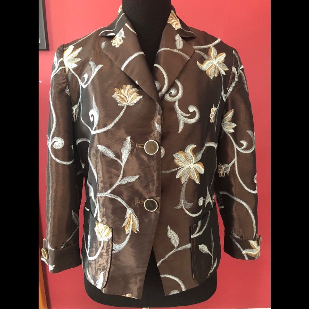 Floral Embroidered Jacket